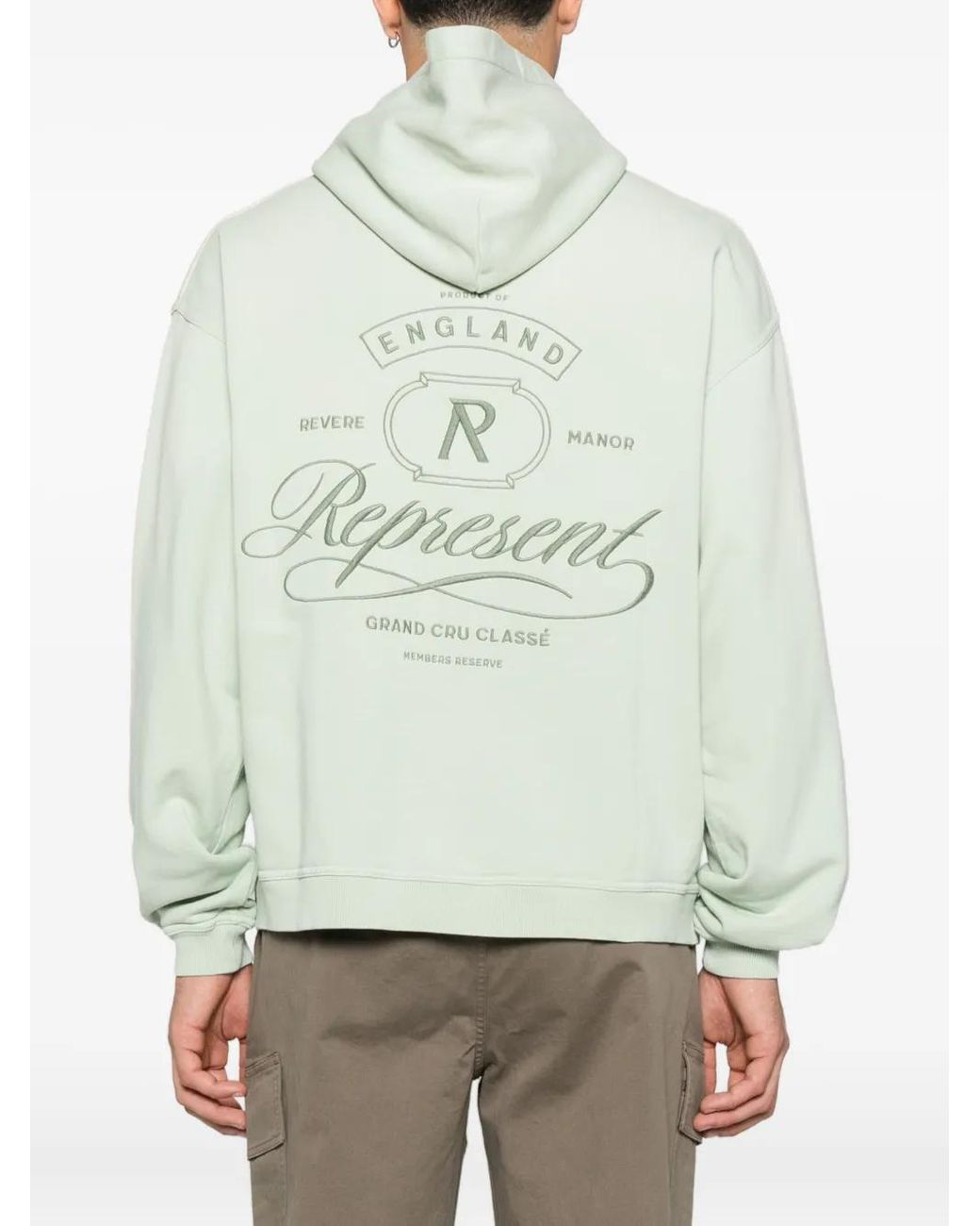 Represent Green Grand Vintage Hoodie for men