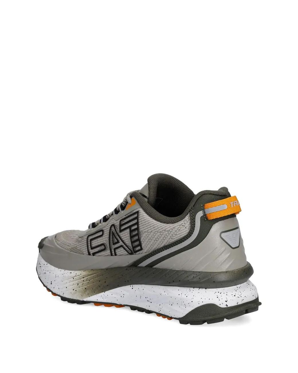 EA7 Gray Sneakers Mit Logo-Print