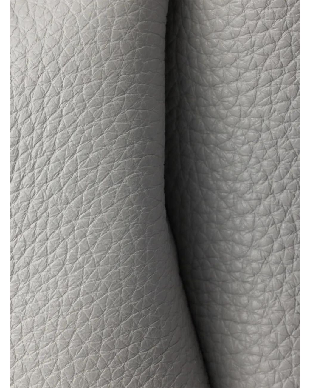 Prada Gray Logo-Detail Leather Tote Bag