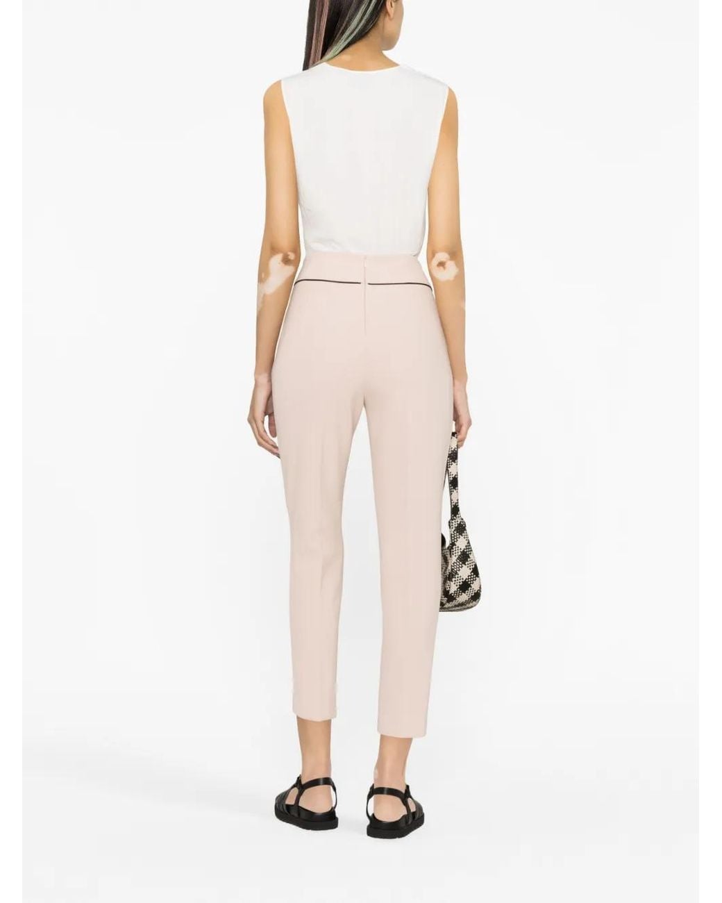Liu Jo Cropped Broek in het White