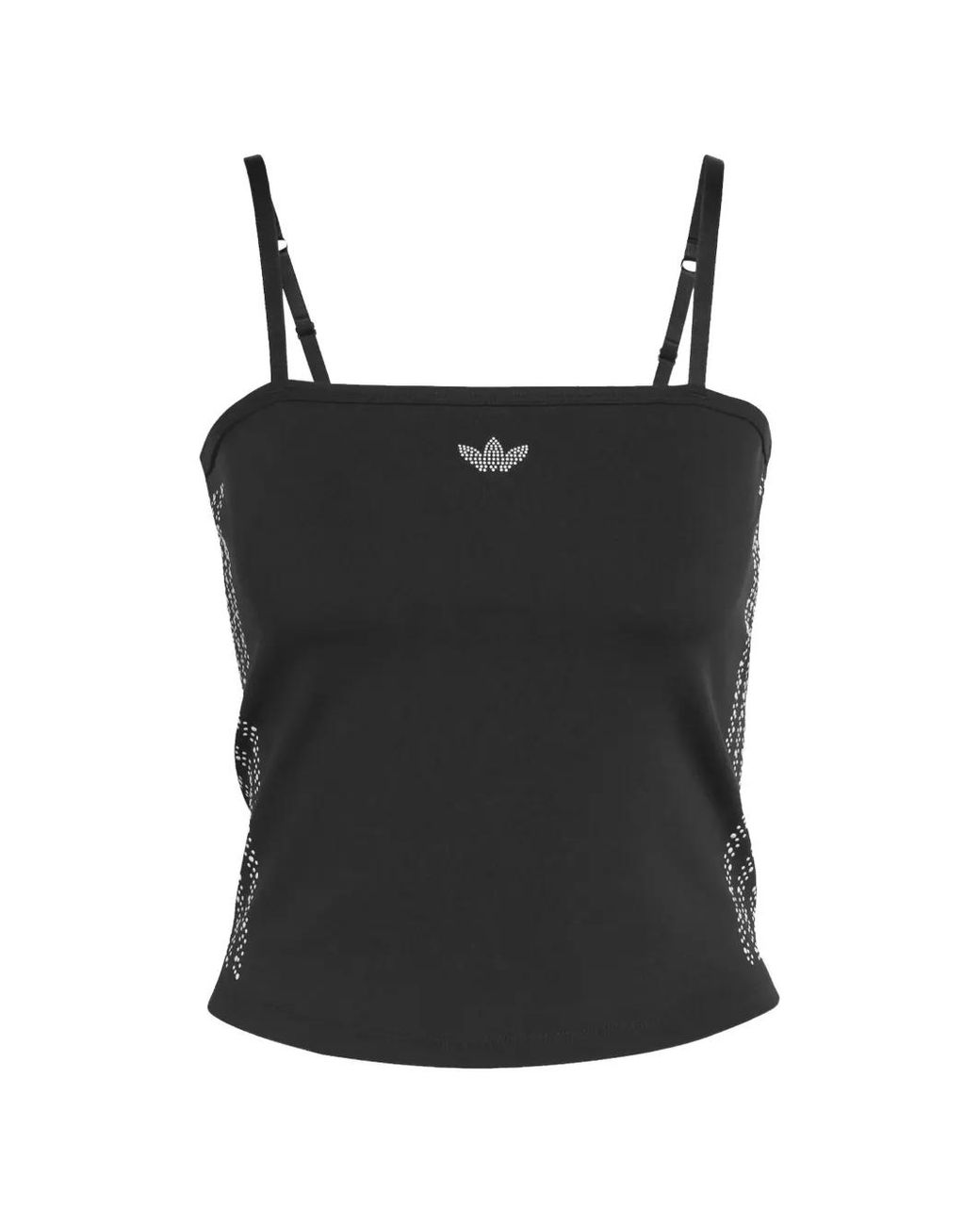 Adidas Black Logo Embellished Top