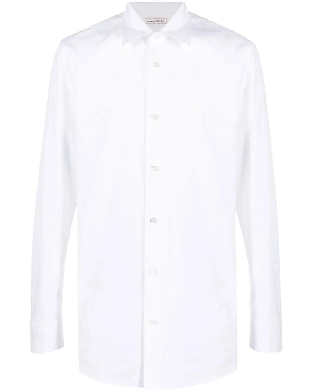 McQueen Overhemd Met Logoprint in het White voor heren