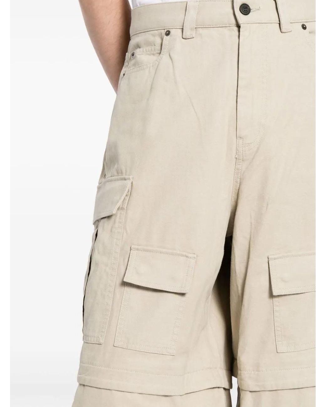 Ambush Natural Wide-Leg Cargo Trousers for men