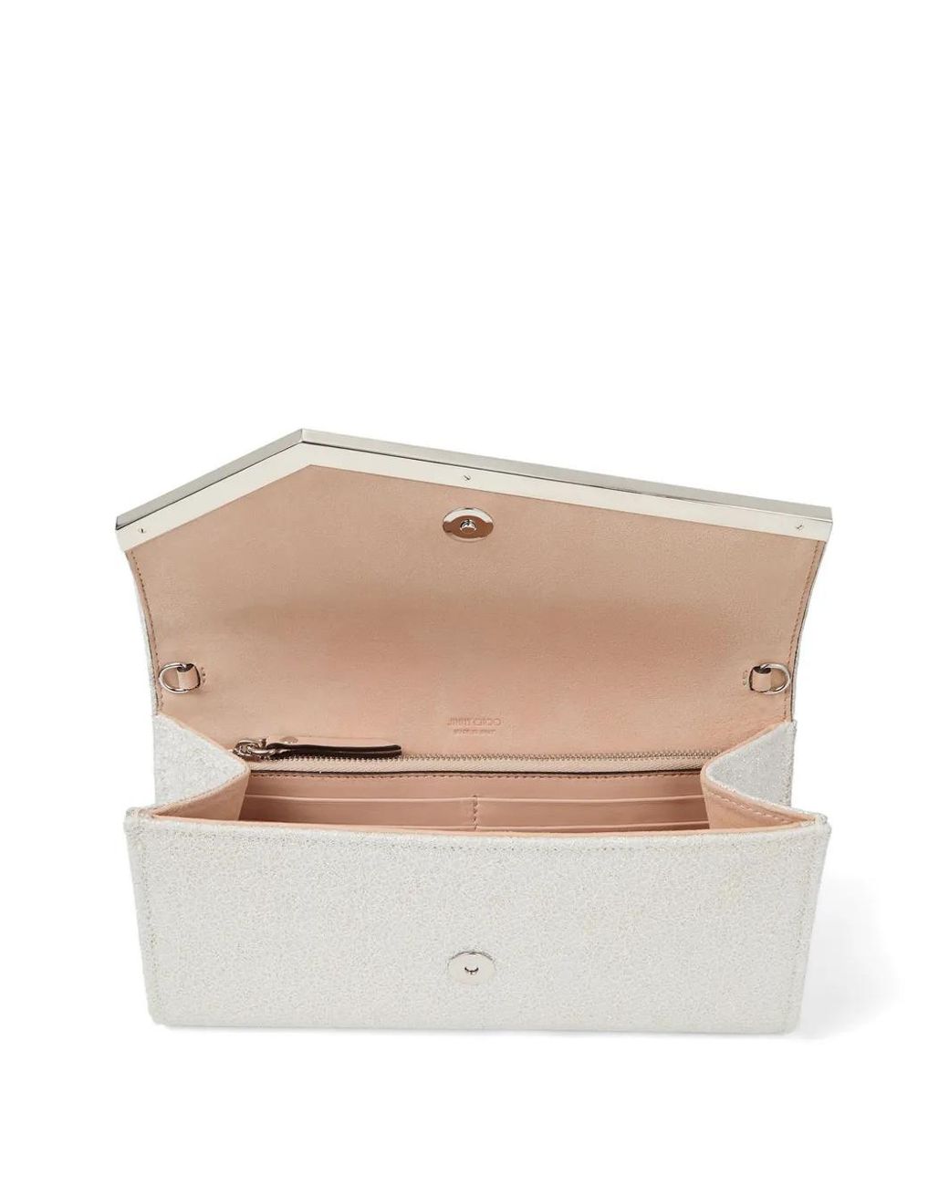 Jimmy Choo White Emmie Clutch