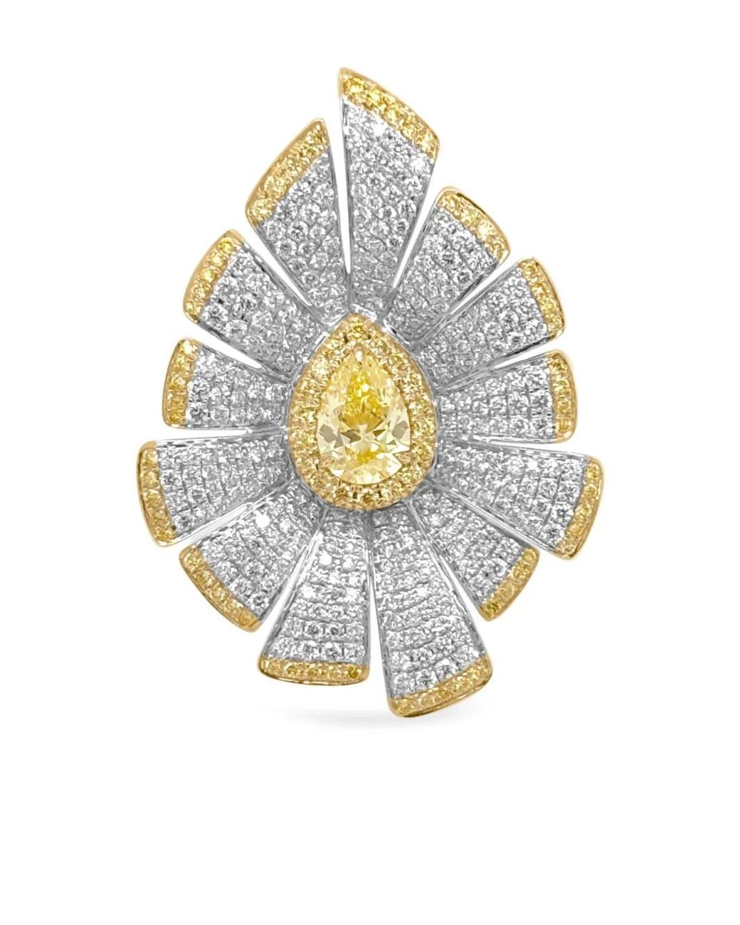 HYT Jewelry White 18K And Diamond Ring