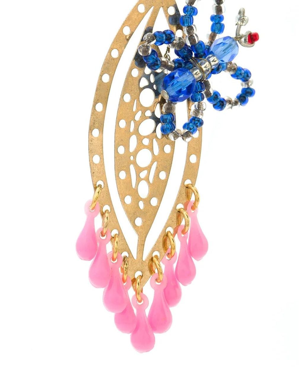 Amir Slama Pink Butterfly Earrings
