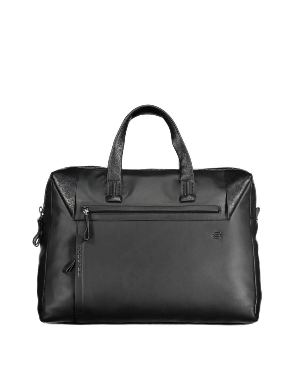 Piquadro Black Leather Briefcase for men