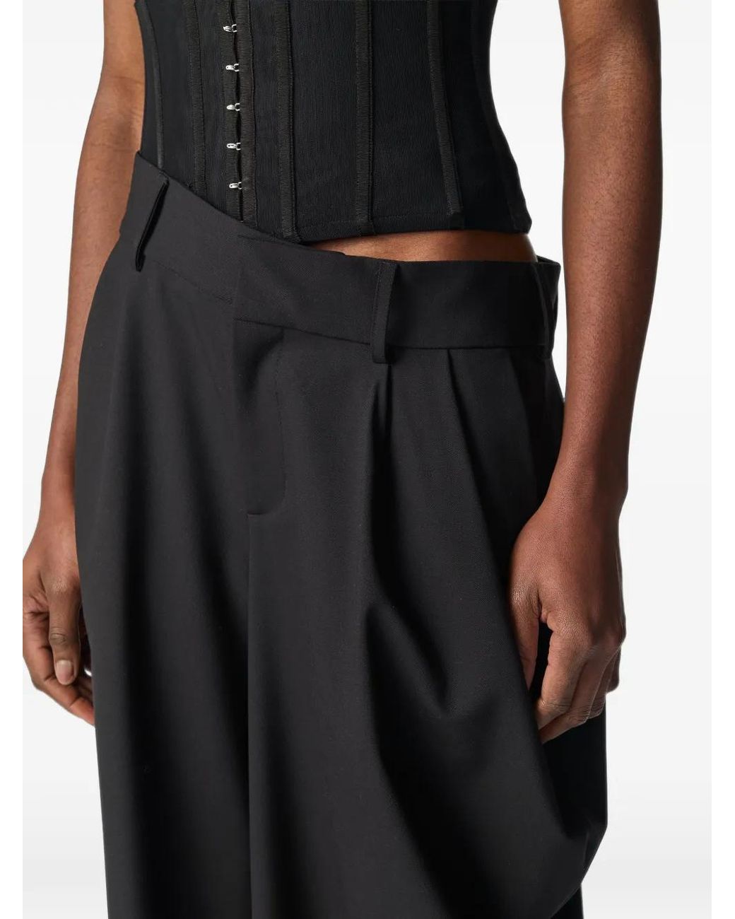 Monse Blue Pantalon Corset À Design Structuré