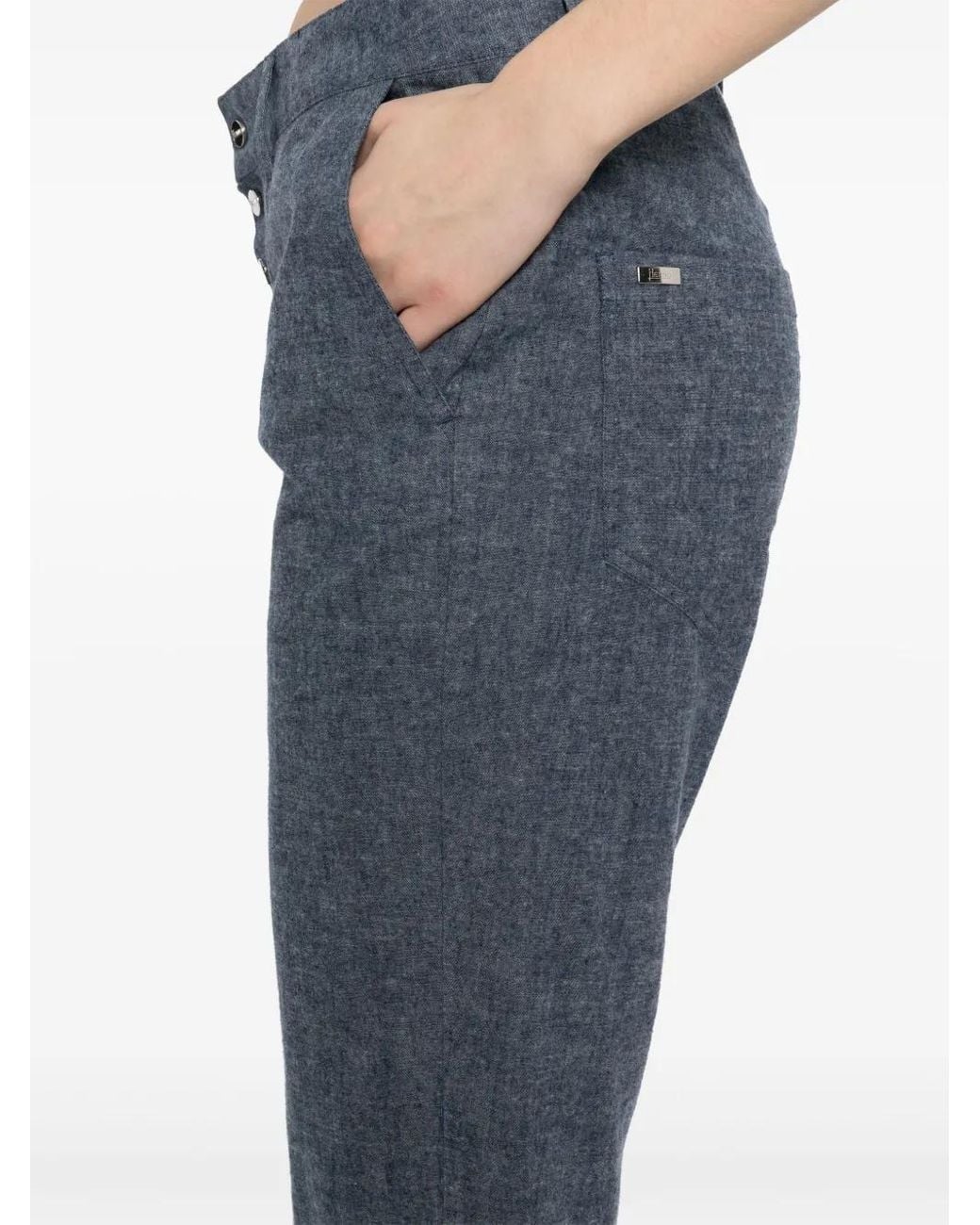 Herno Blue Press-Stud Fastening Jeans