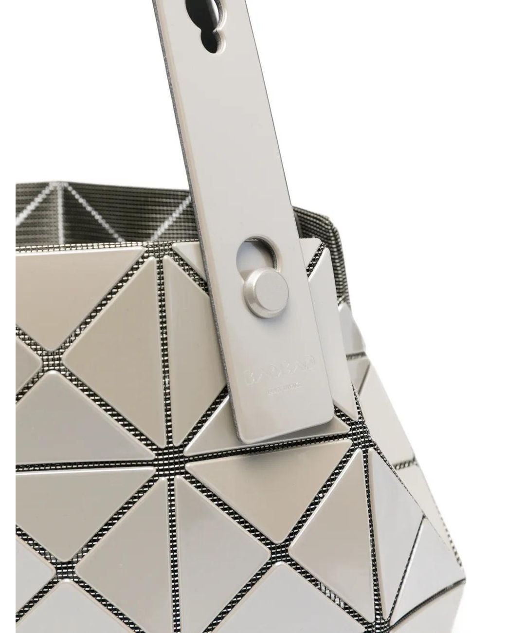 Issey Miyake White Lucent Geometric Tote Bag