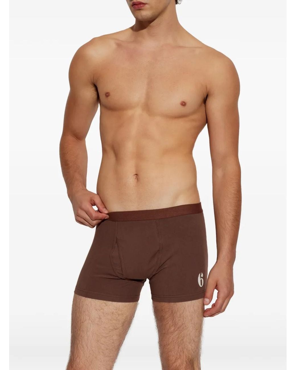 MM6 by Maison Margiela Blue Logo-Print Boxers for men