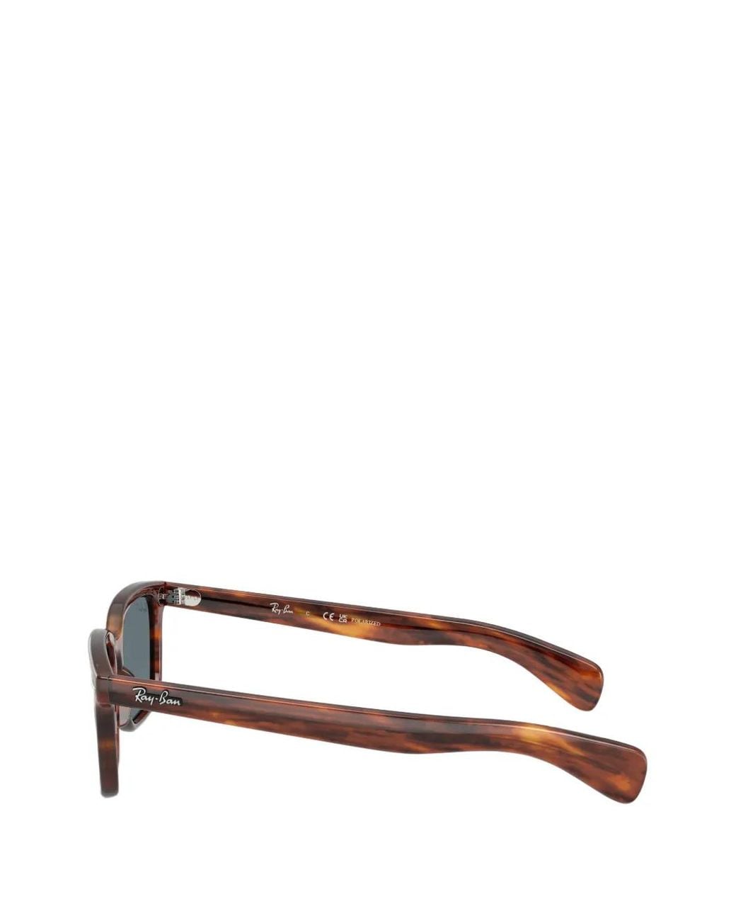 Ray-Ban Gray Brunel Rectangle-Frame Sunglasses