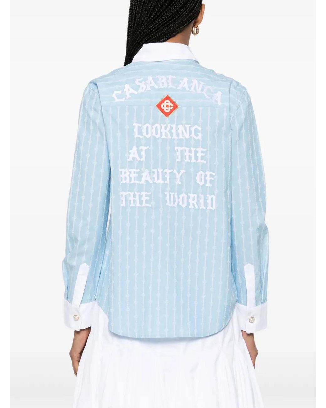 Casablanca Blue Laurel Shirt