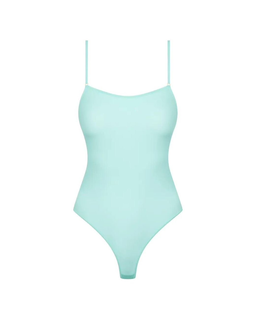 Maison Close Blue Double Sens Pastel Thong Bodysuit