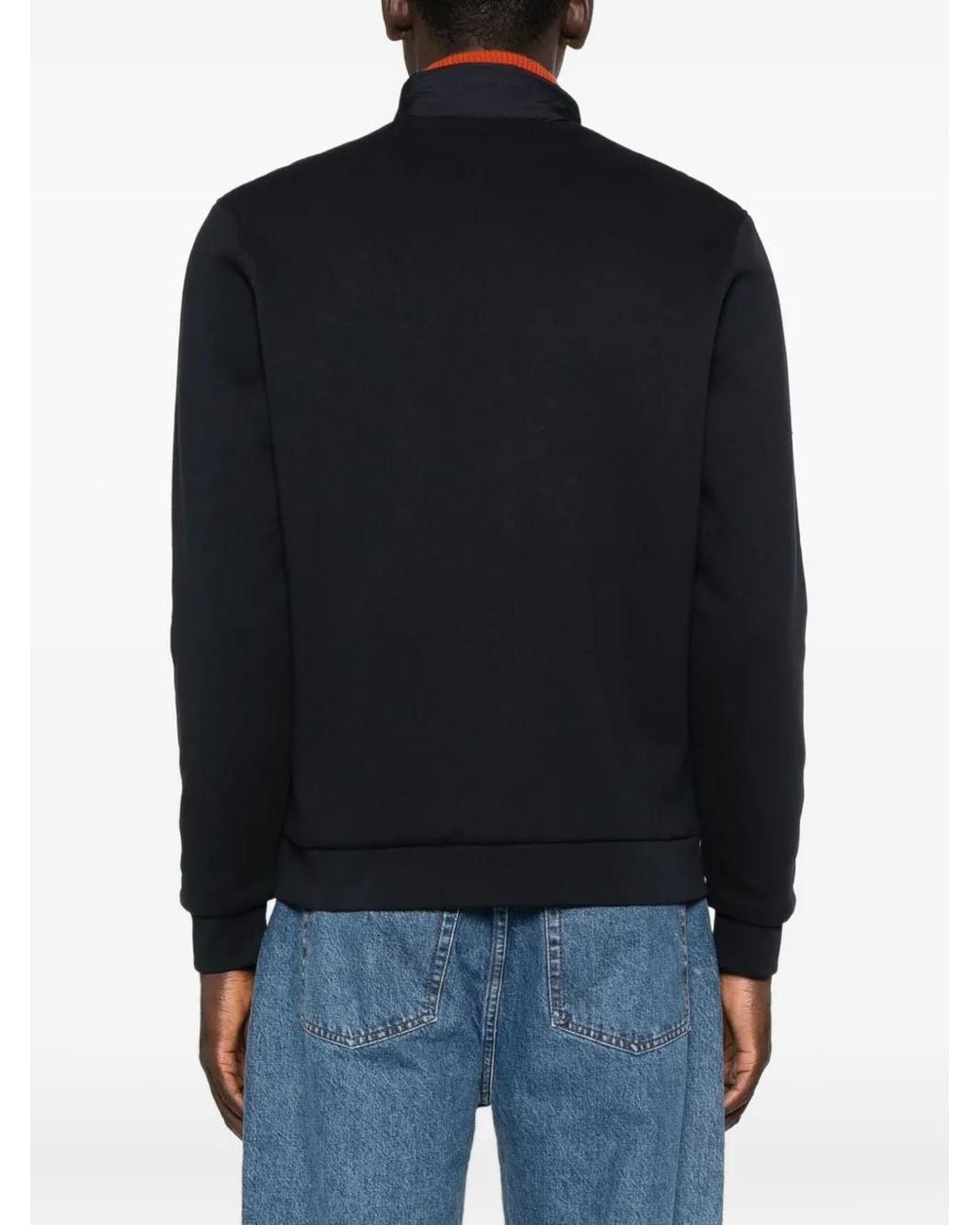 Fay Blue Quilted-Panelled Jacket for men