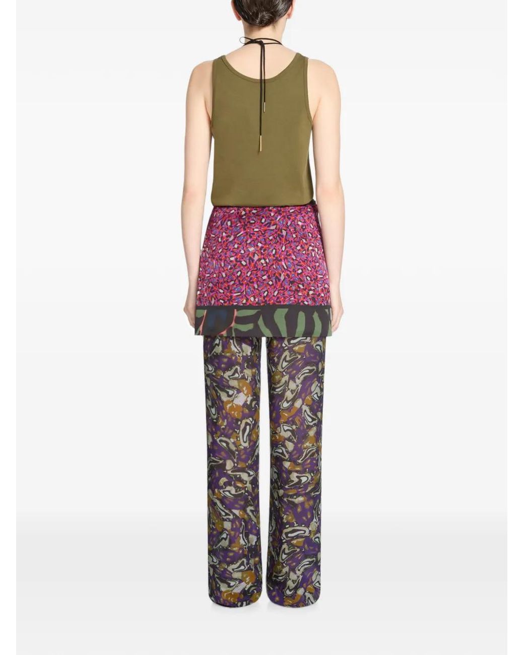 Dries Van Noten Green Cotton Tank Top