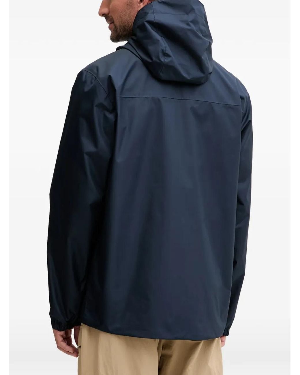 Helly Hansen Blue Logo-Print Hooded Jacket for men