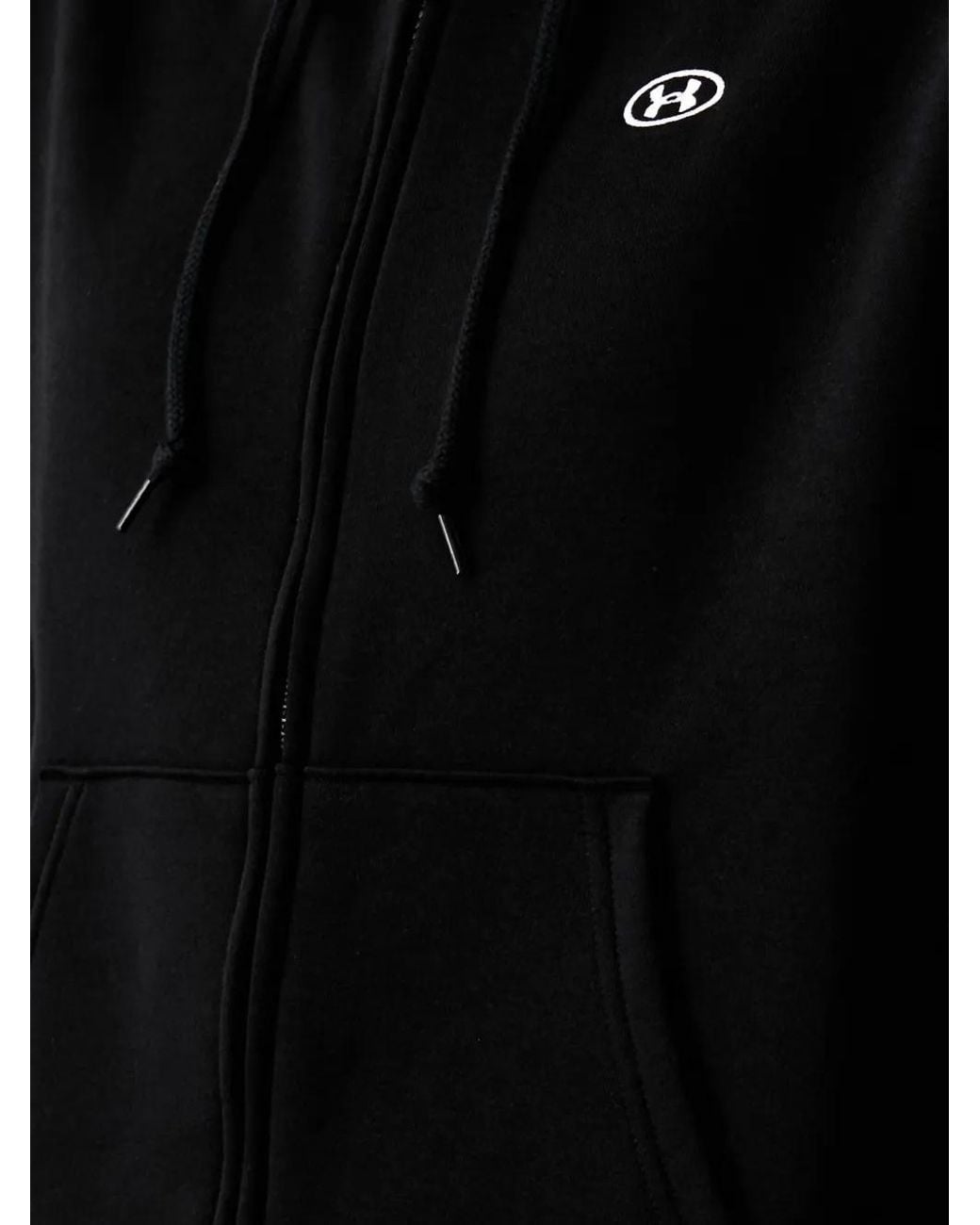 Under Armour Black Hoodie Zippé À Logo Imprimé