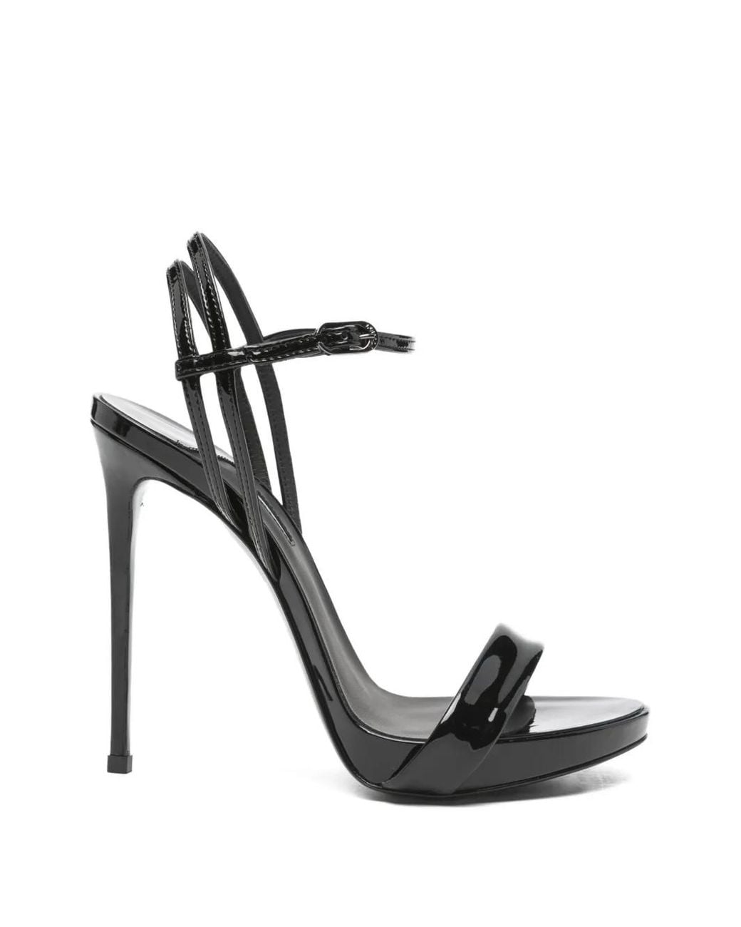 Le Silla Black Gwen Heeled Sandals