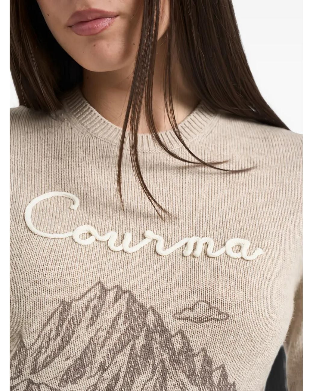 Mc2 Saint Barth Natural New Queen Graphic-Print Sweater