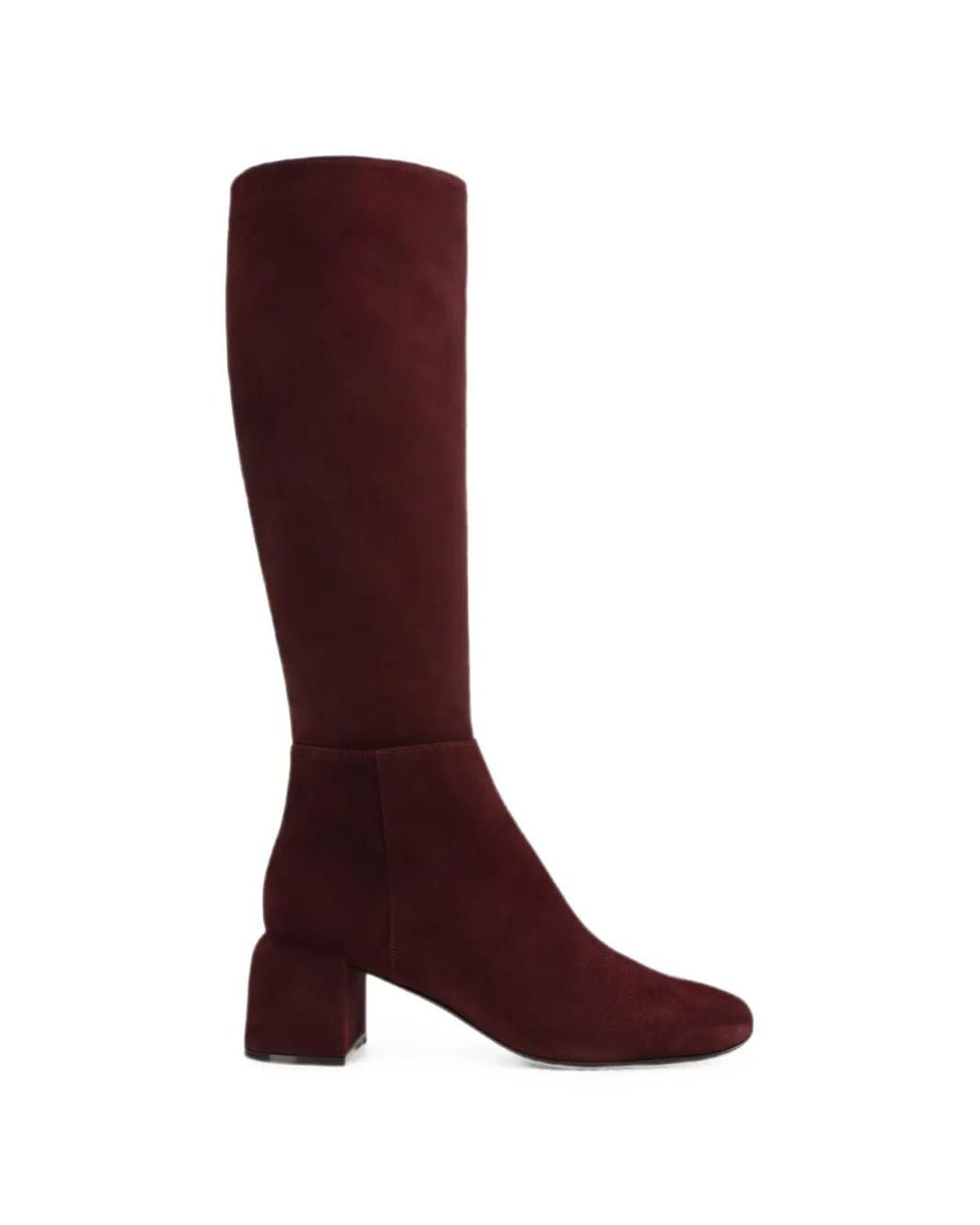 Sergio Rossi Red Convex Knee-High Boots