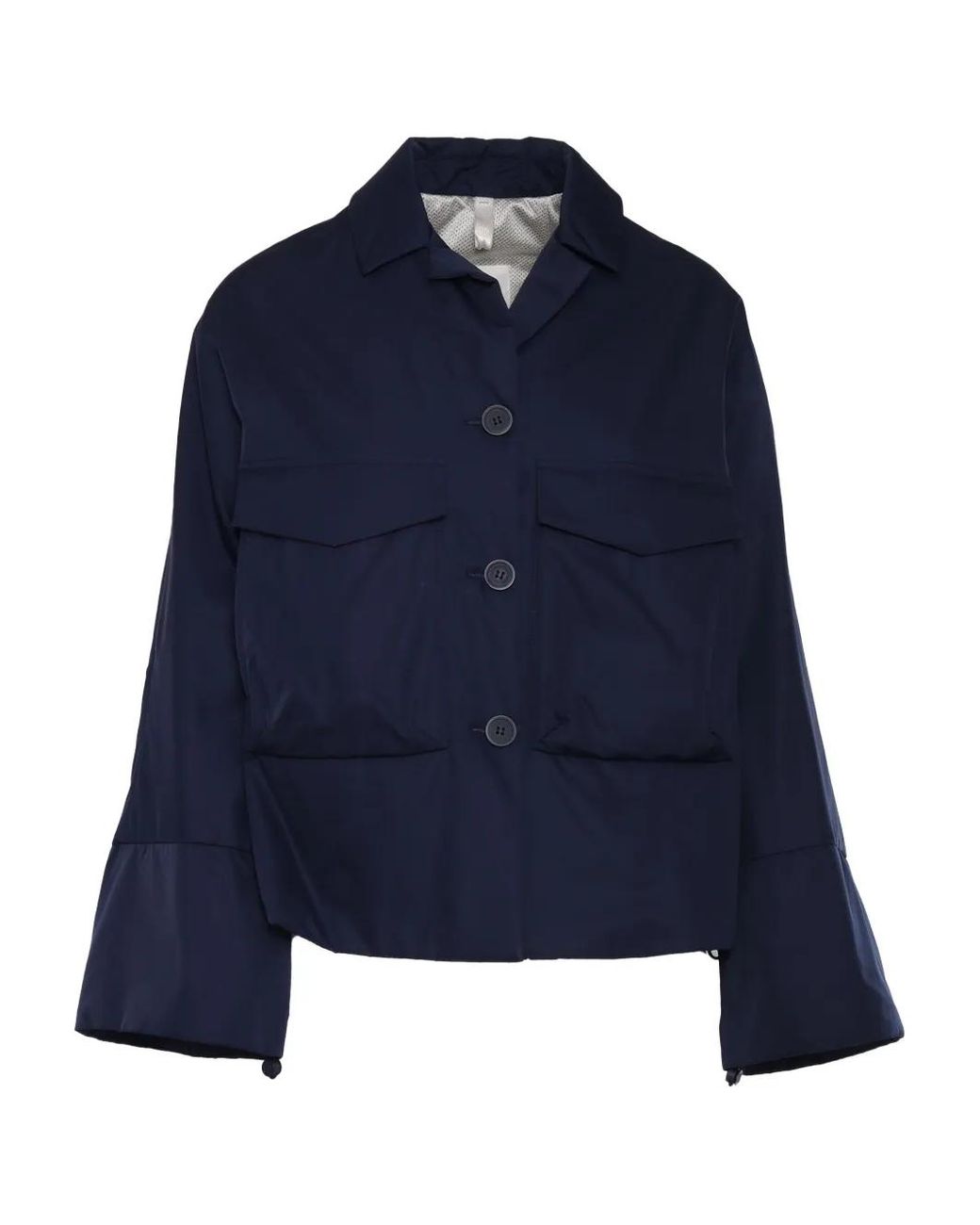 DUNO Blue Buttoned-Up Flap-Pocket Jacket