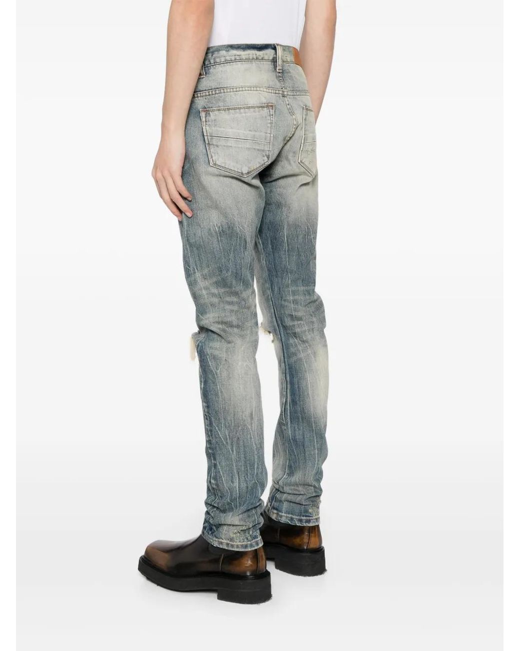 Private Stock Blue The Bowery Jeans for men