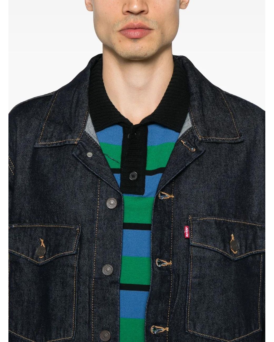 Levi's Denim Jack in het Black voor heren