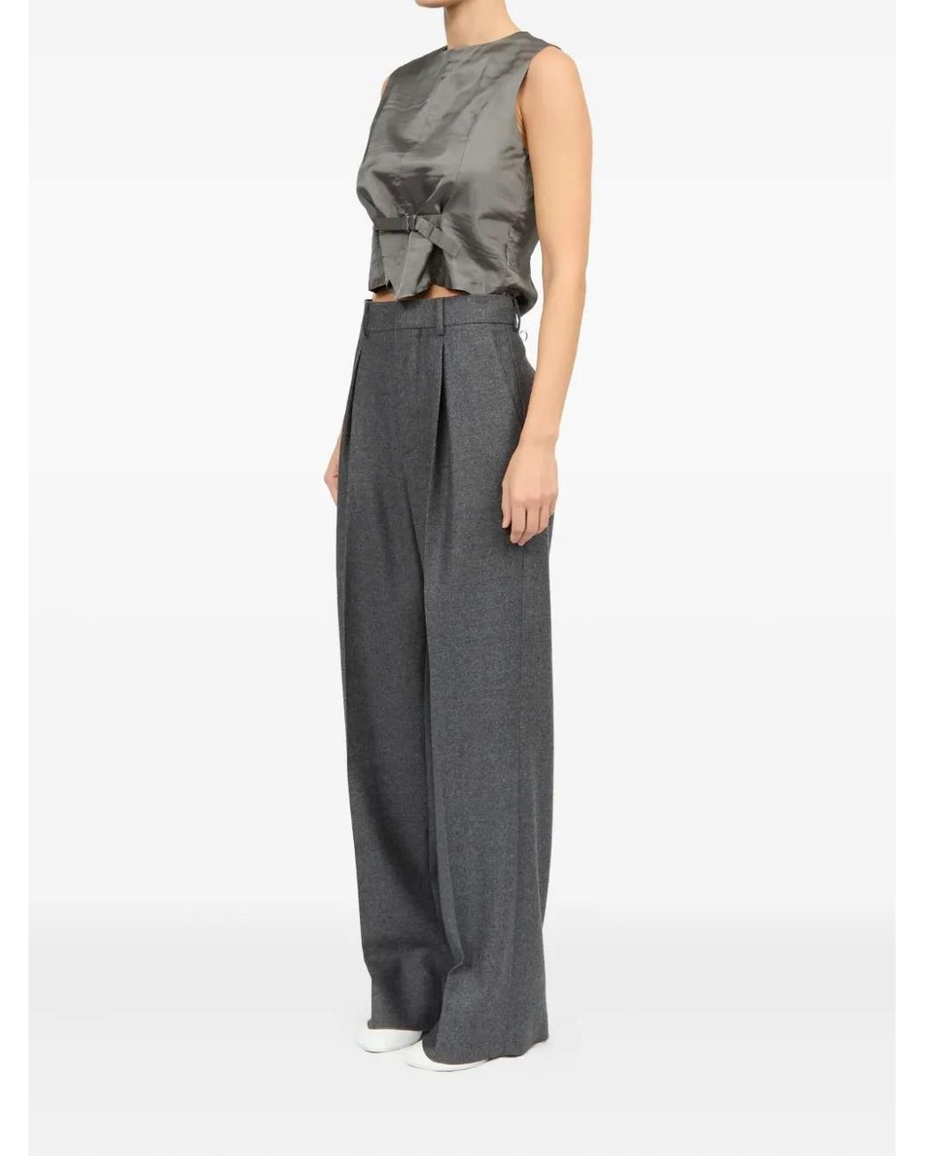 MM6 by Maison Margiela Gray Medium Tailored Trousers