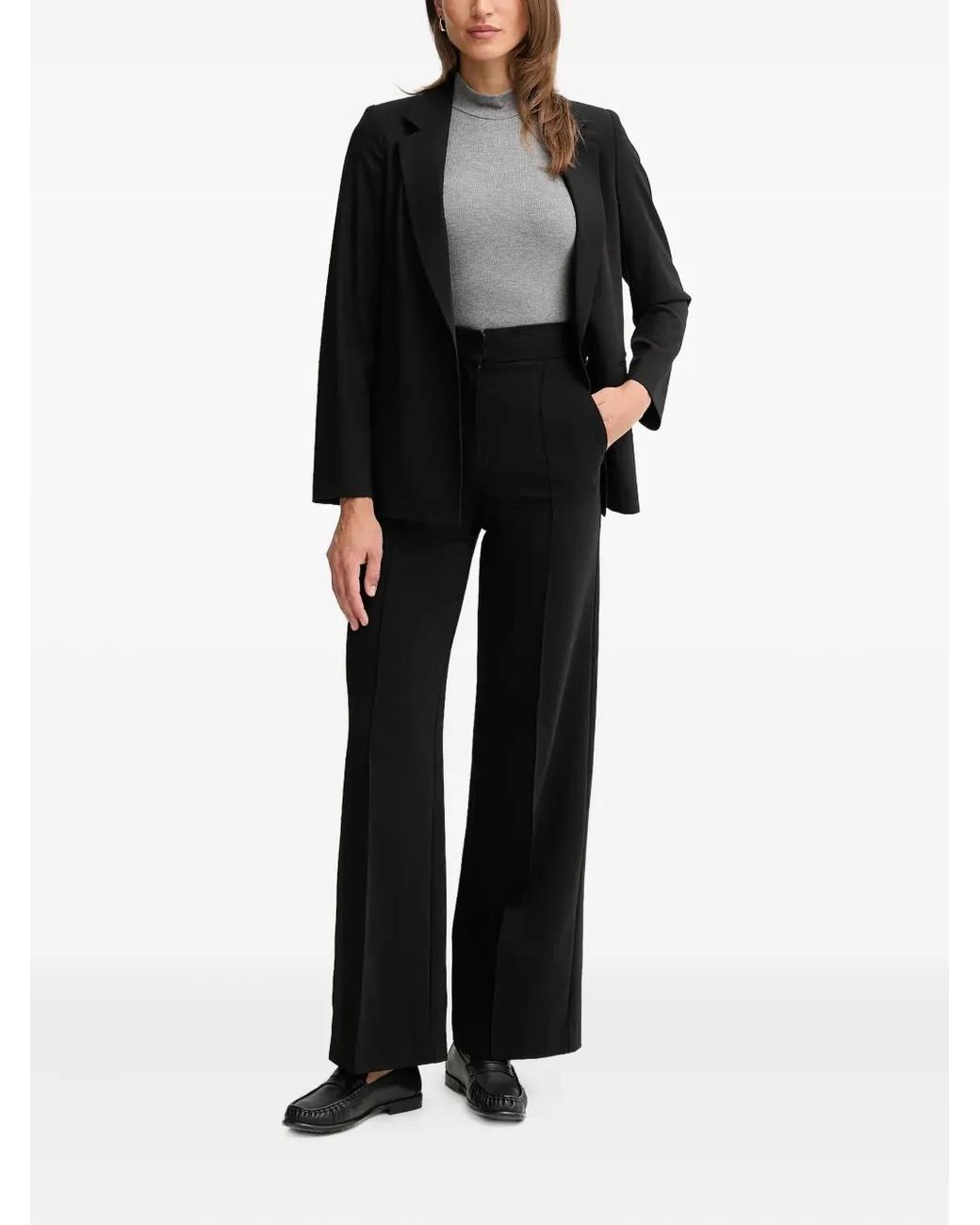 Benetton Black Buttoned Pocket Blazer