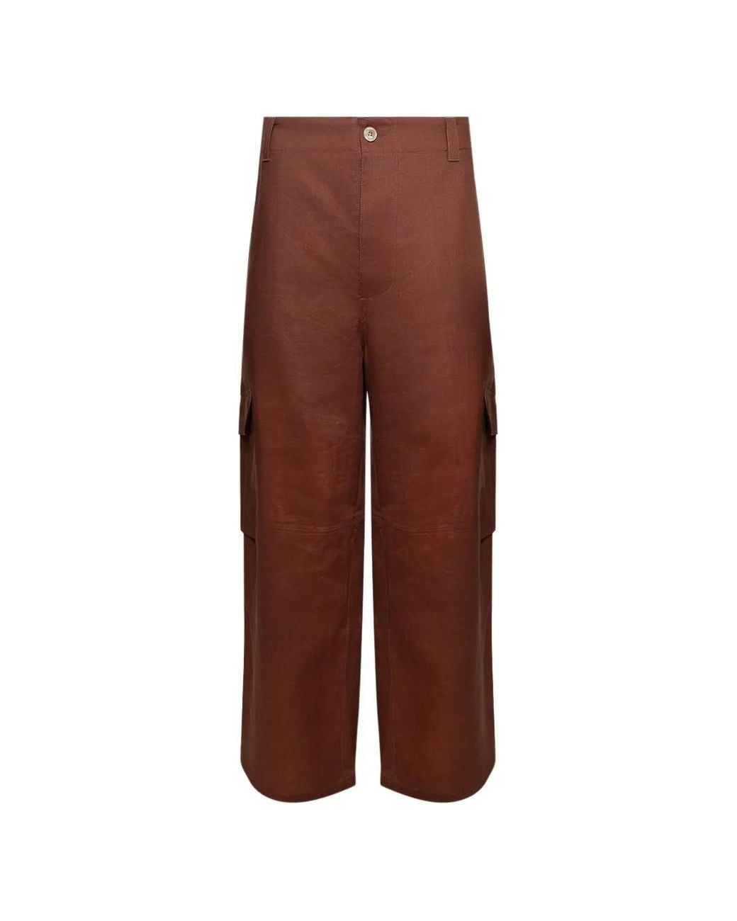Marni Brown Cargo Trousers for men