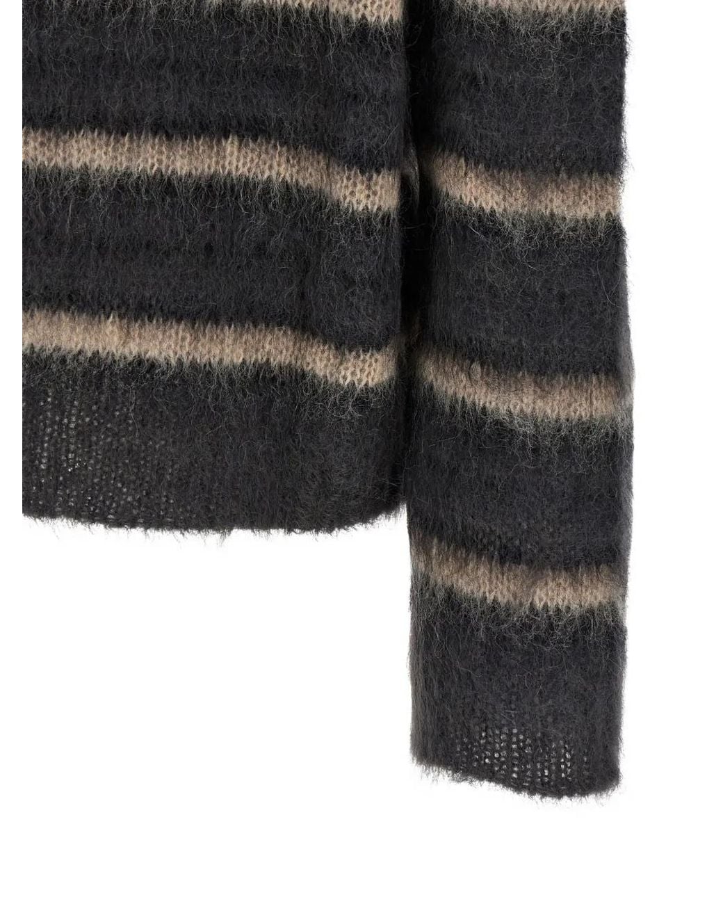 Marni Black Striped Sweater for men