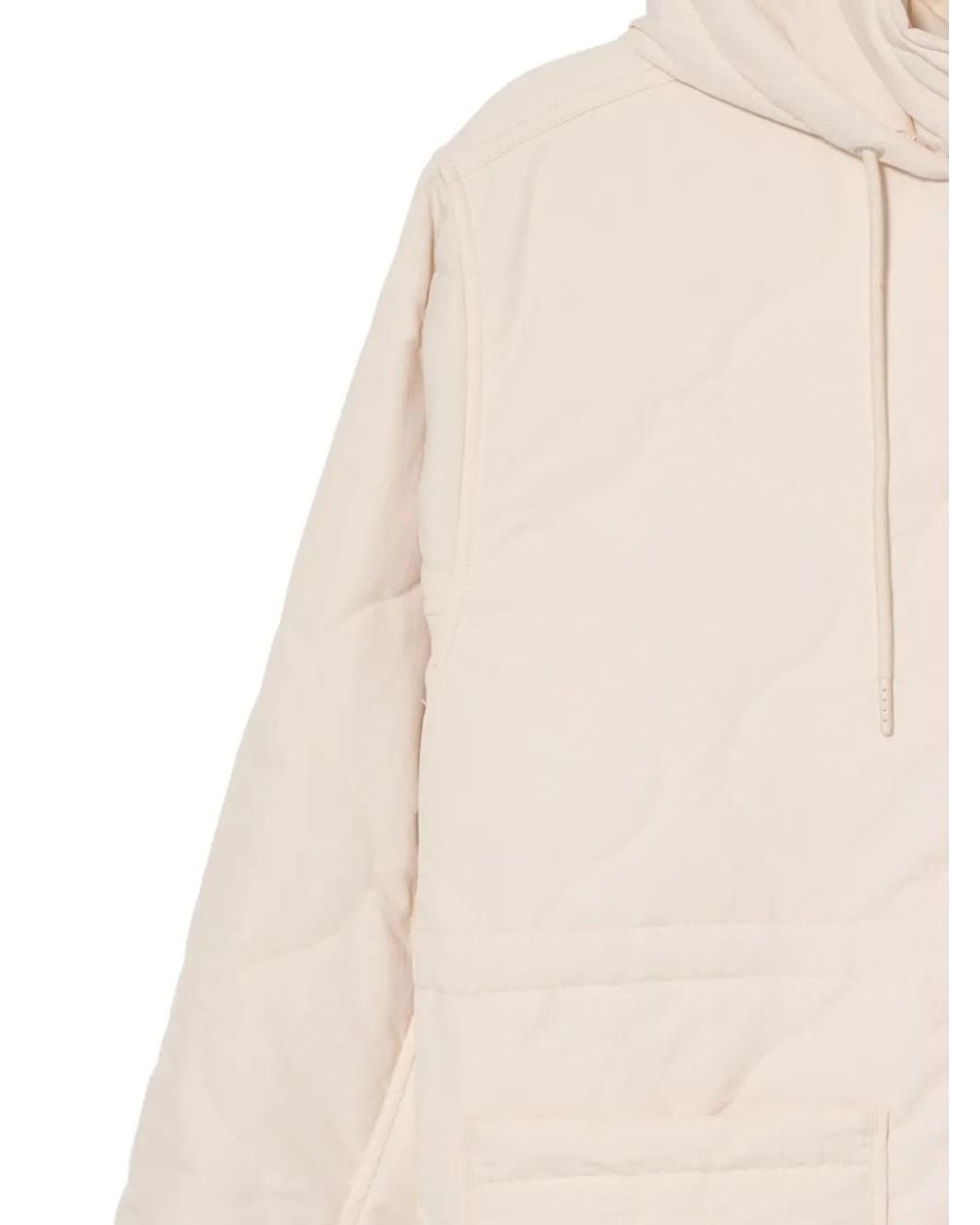 Chocoolate White Logo-Embroidered Coat