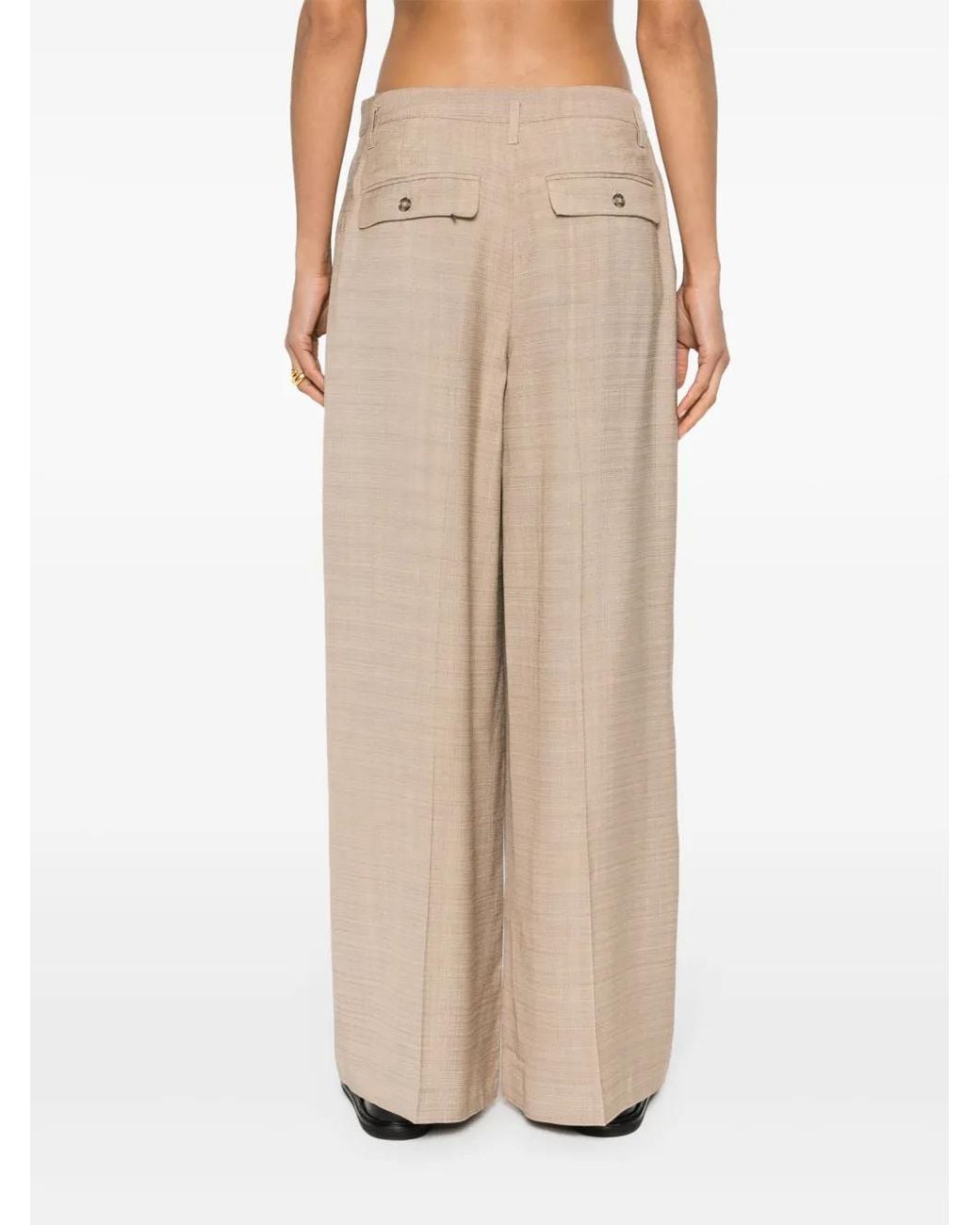 Herskind Natural Lotus Wide-Leg Trousers