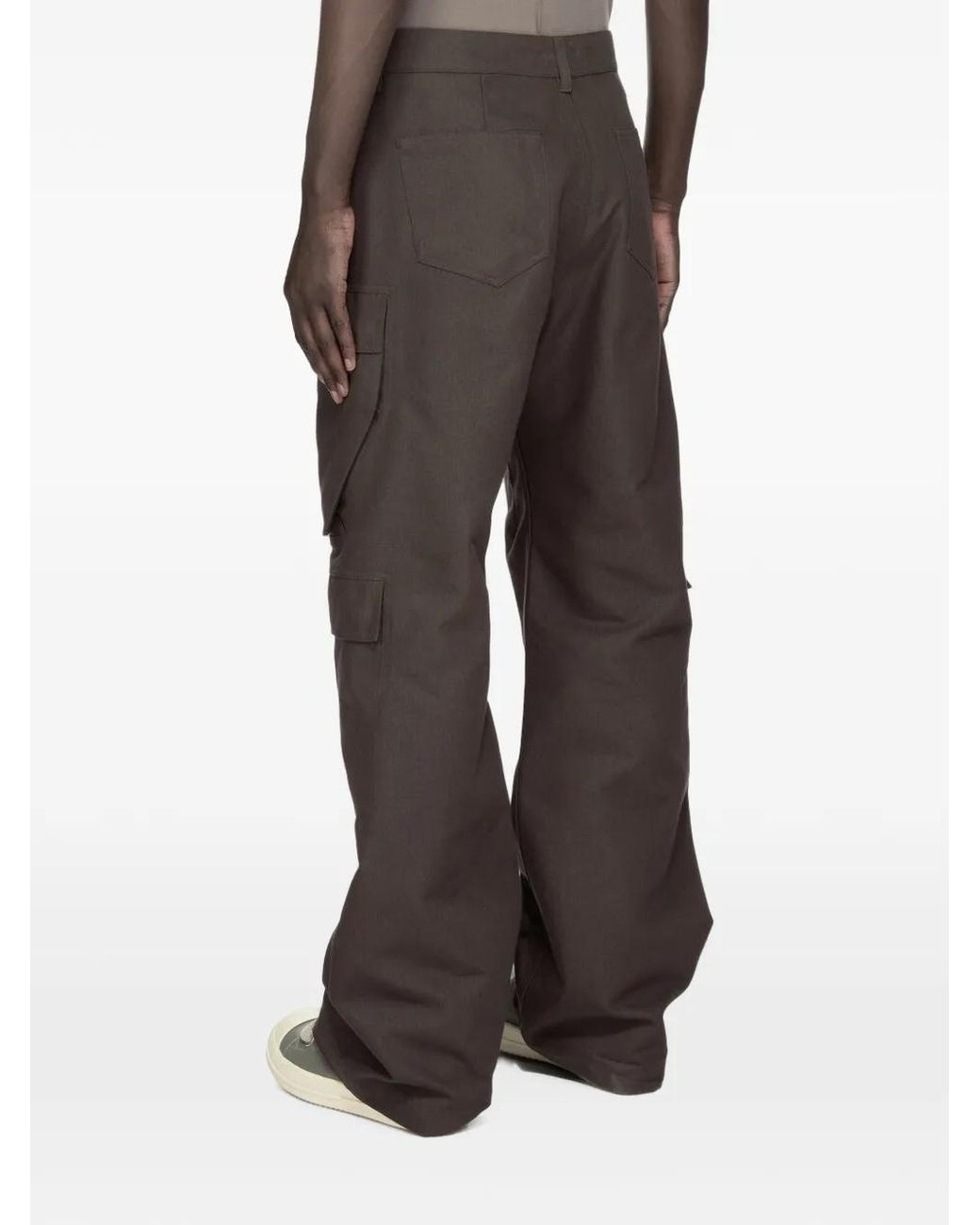 Rick Owens Gray Temple Geth Cargo Pants for men