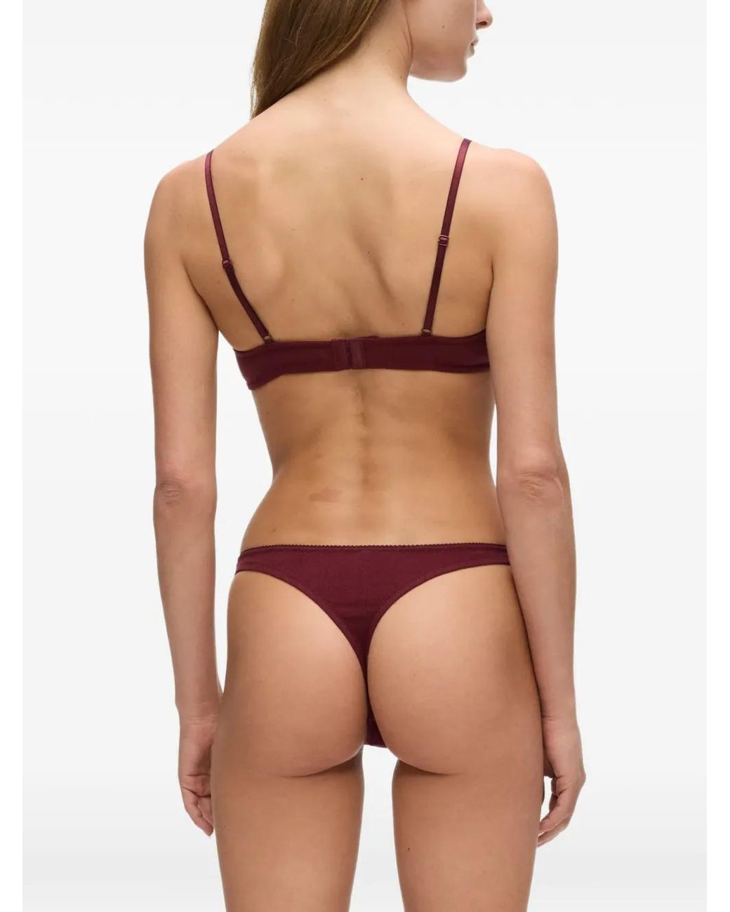 Karl Lagerfeld Purple Autograph Pointelle Bralette