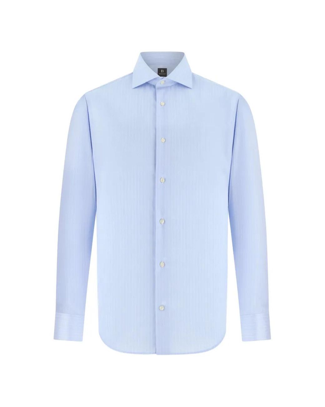 Boggi Blue Striped Windsor-Collar Shirt for men