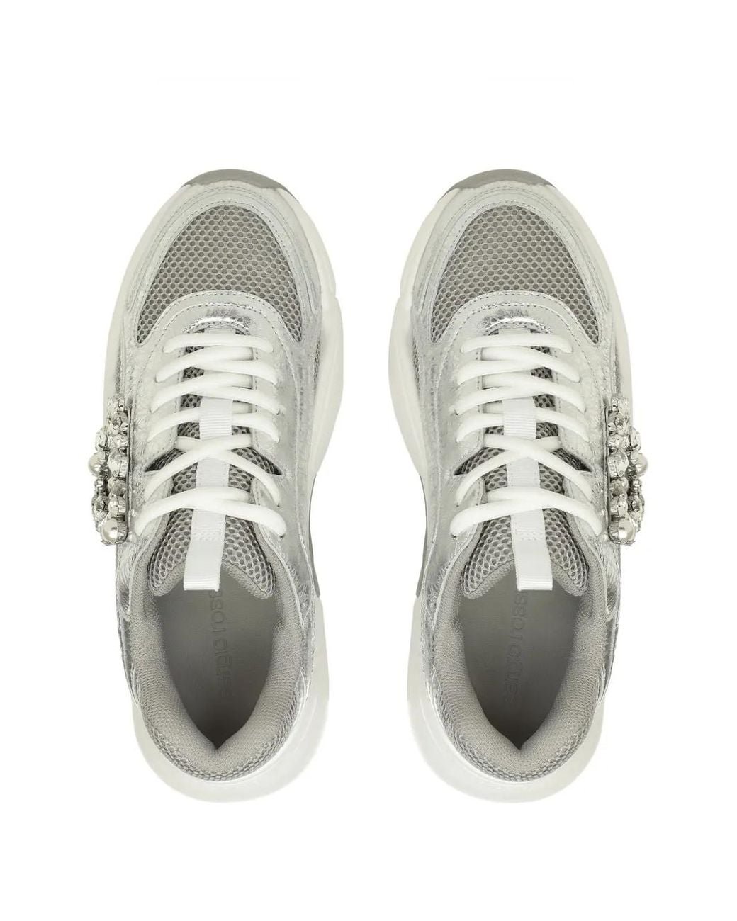 Sergio Rossi White Precious Sneakers