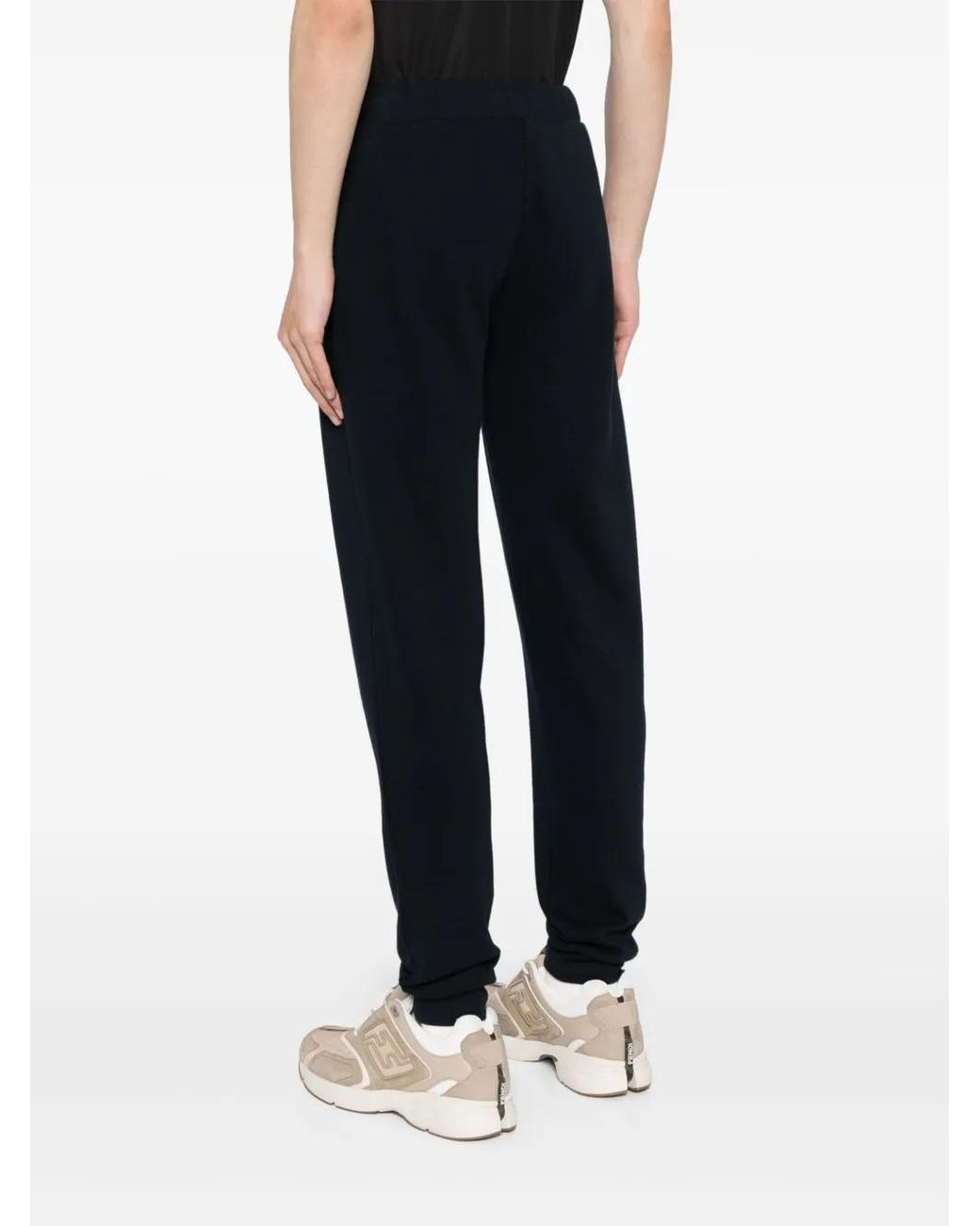 Corneliani Black Tapered Track Pants for men