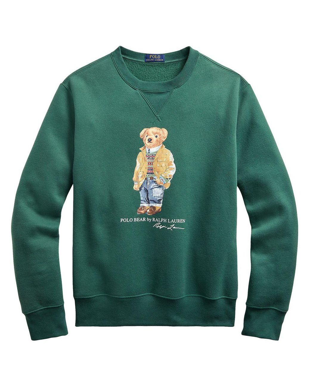 Polo Ralph Lauren Polo Bear Sweatshirt in Green for Men - Lyst