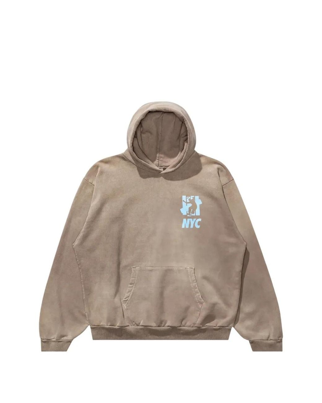 Undefeated Brown X Union Logo-Print Hoodie for men