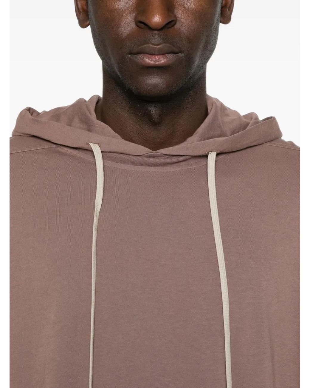 Rick Owens Pink Tommy Hustler Double-Layer Hoodie for men