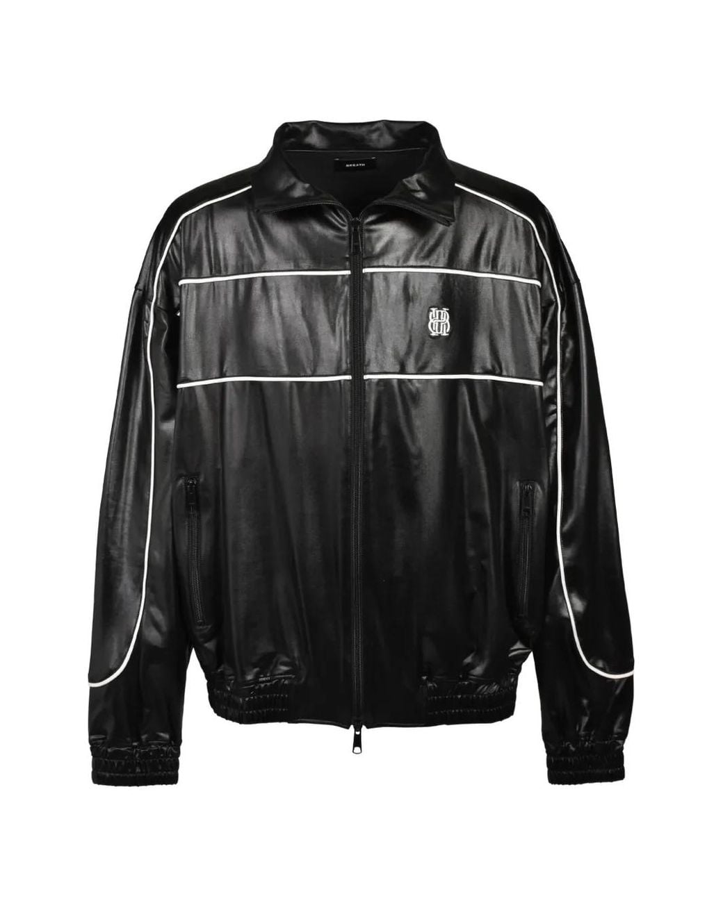 BREATH Jack Met Afwerking in het Black voor heren