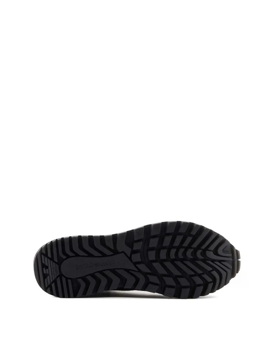 Emporio Armani Blue Fleece-Trim Panelled Boots for men