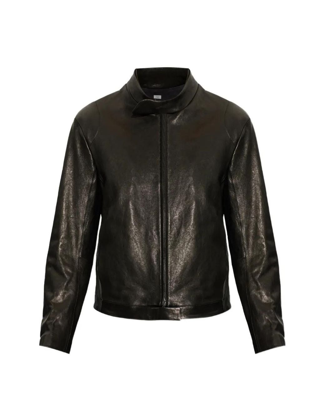 Post Archive Faction PAF Black Rider Stand-Collar Leather Jacket for men