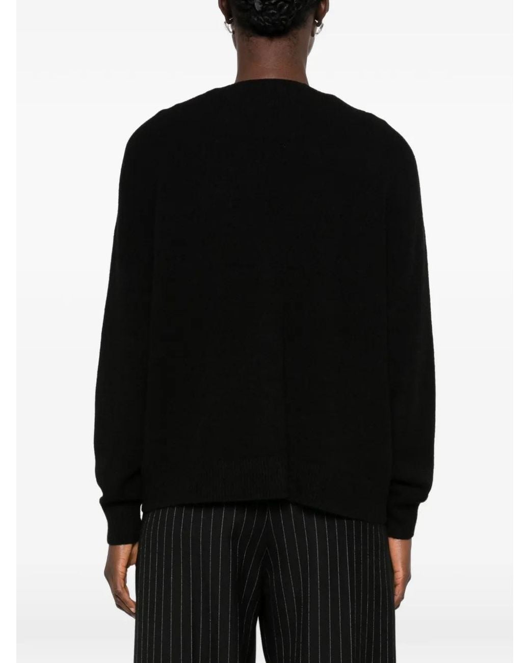 Imperial Black V-Neck Button-Up Cardigan