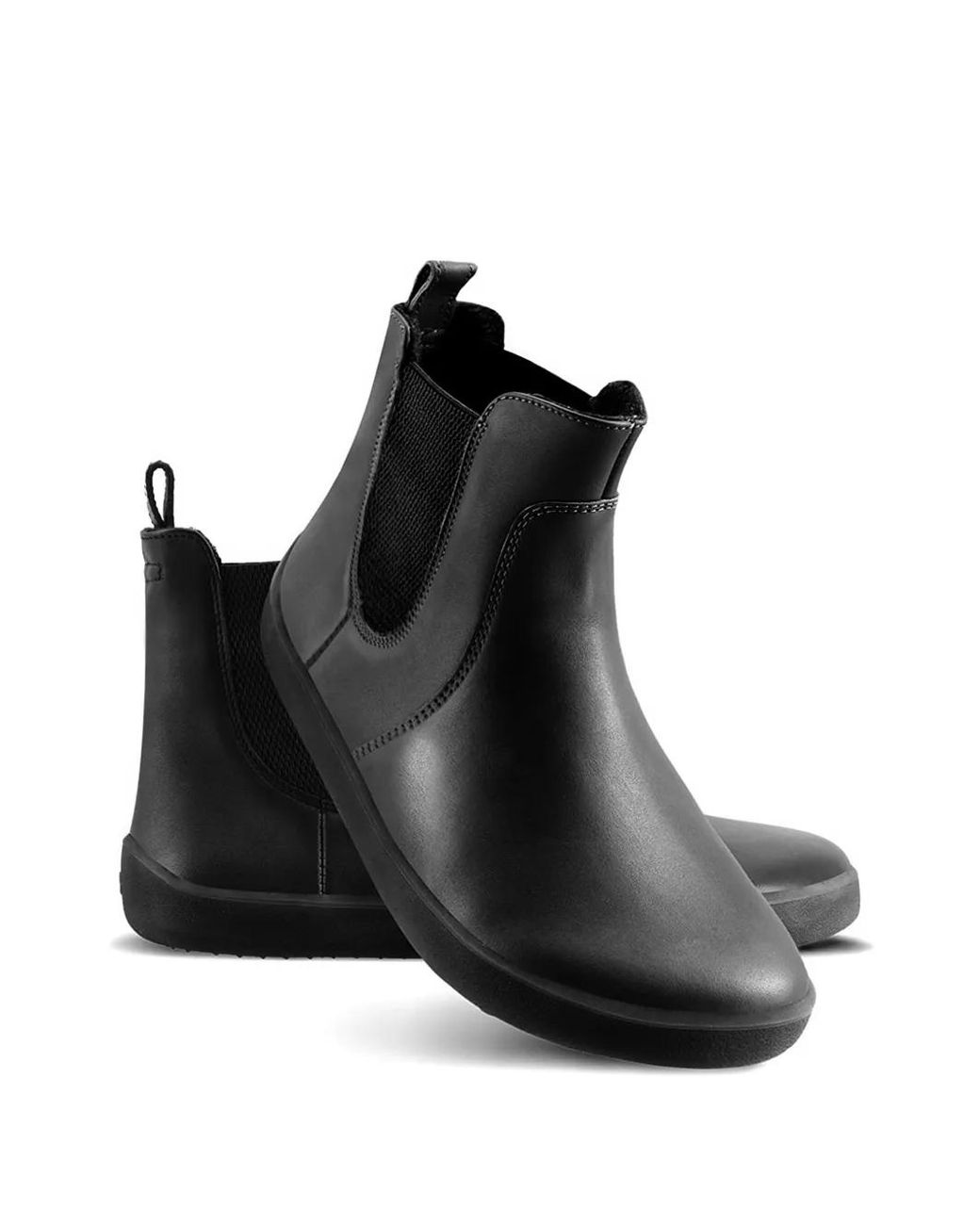 Be Lenka Black Entice Elasticated-Panel Ankle Boots