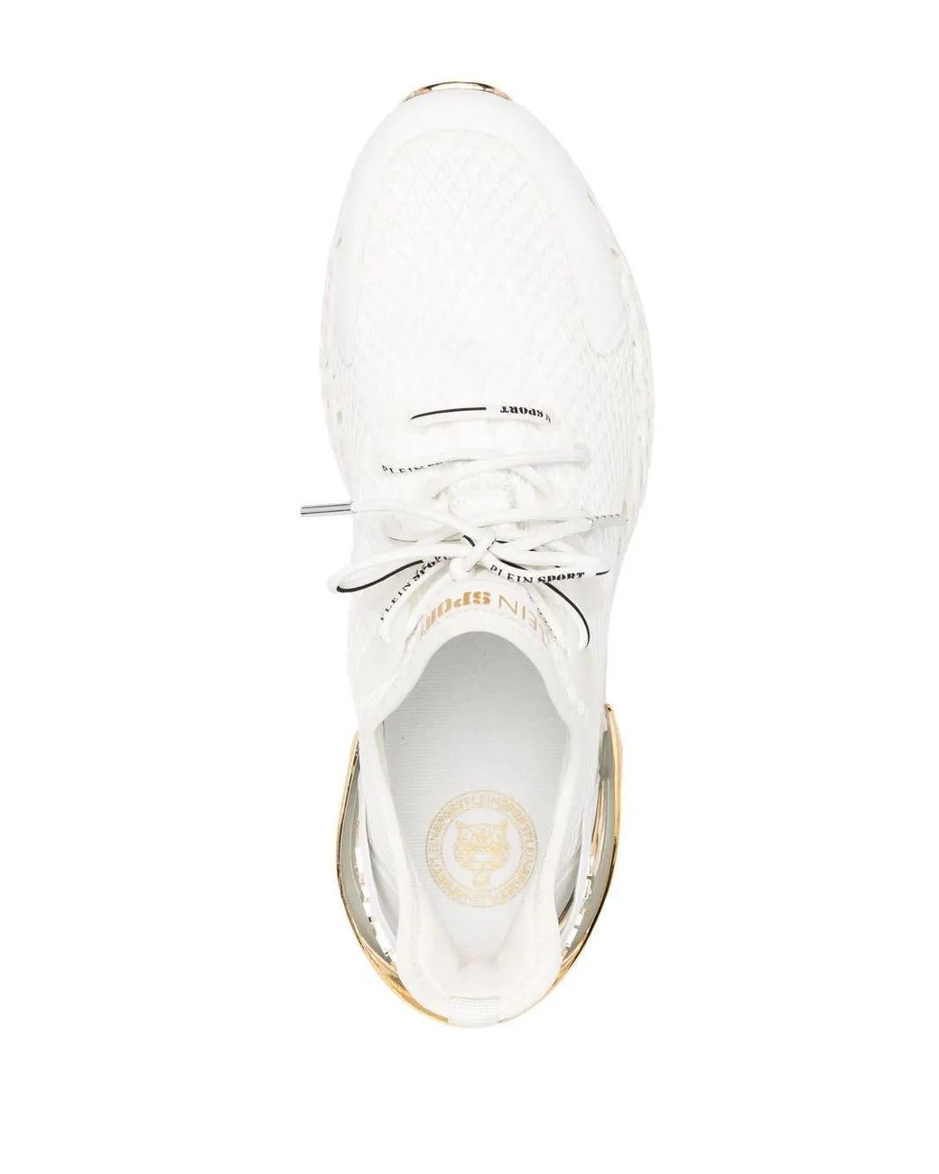 Philipp Plein White Thunder Force Lace-Up Sneakers