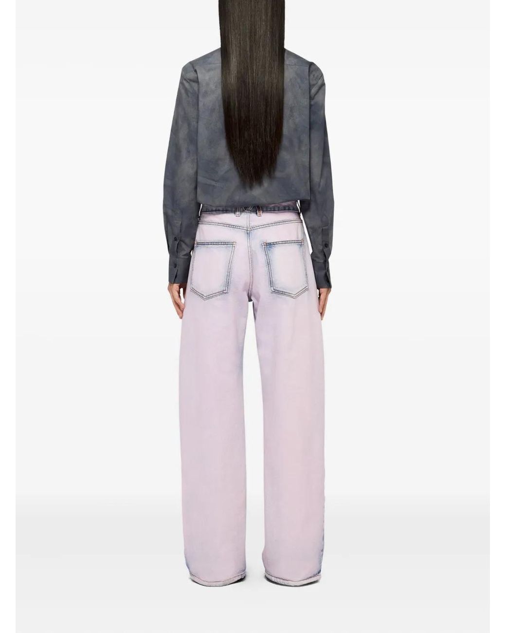 MSGM Blue Logo Jeans