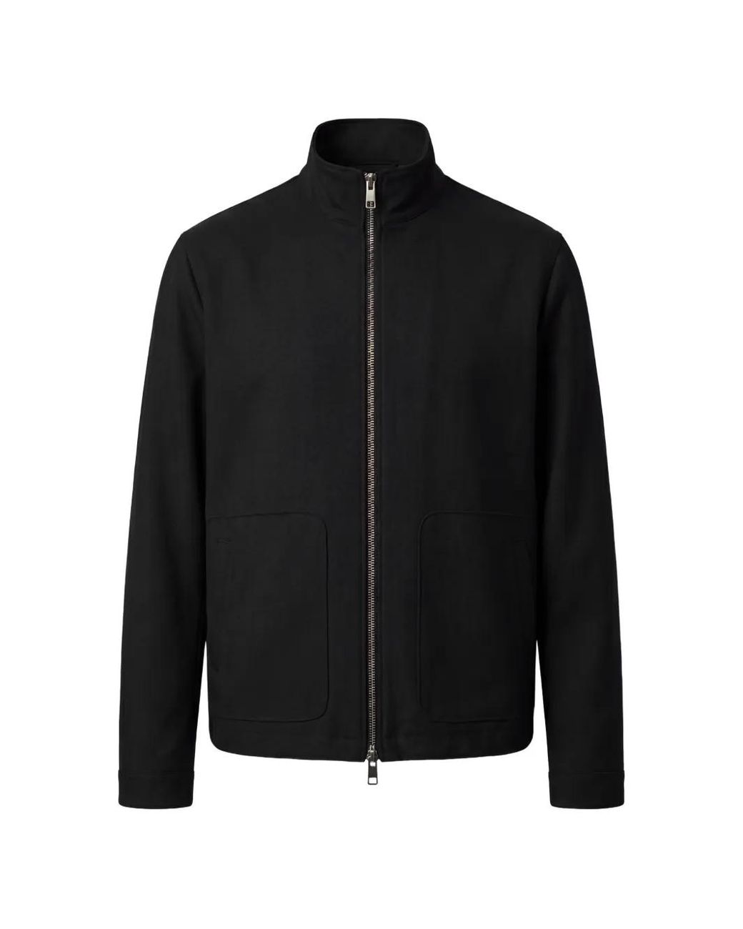 Calvin Klein Black Zip-Up High-Neck Jacket for men